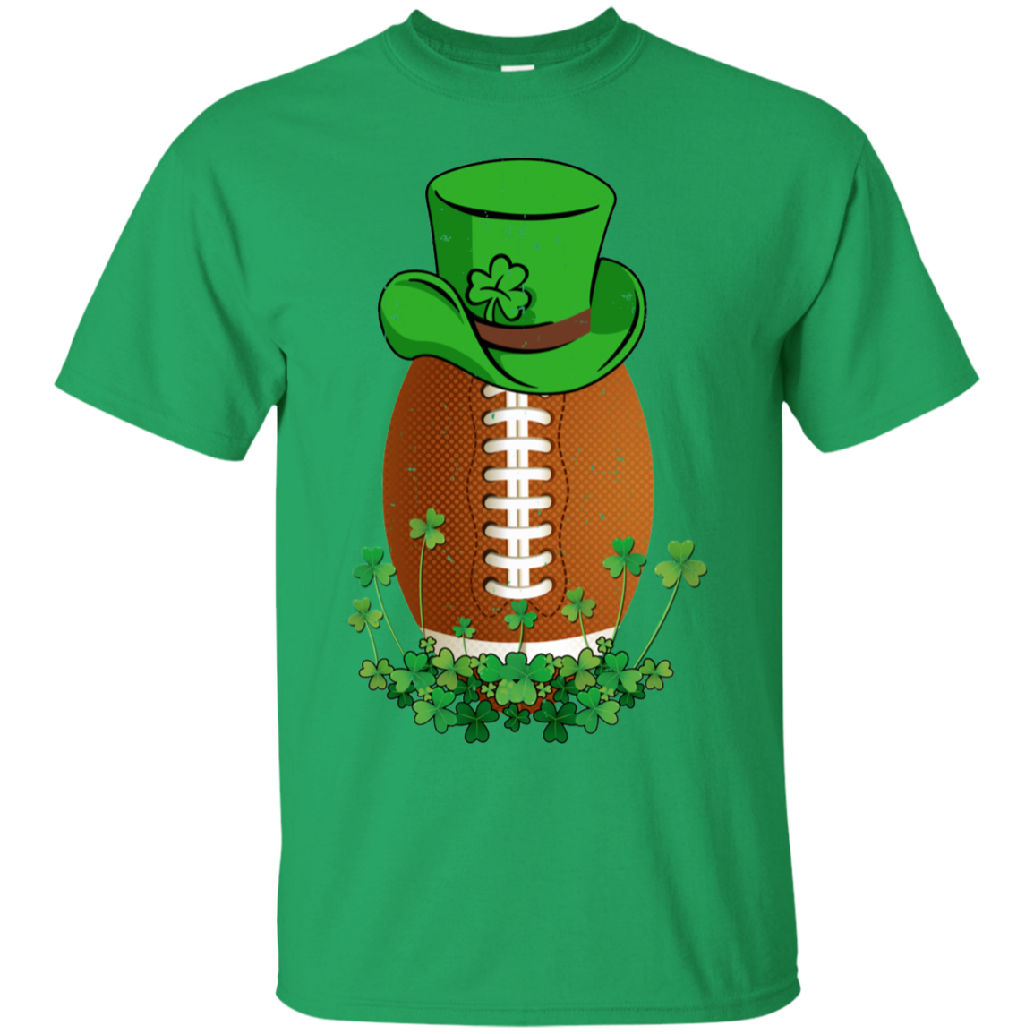 Shamrock Football Leprechaun St Patricks Day-T-Shirt & Hoodie-Classic T-Shirt-Irish Green