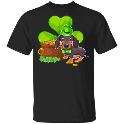 Dachshund St Patrick's Day Irish Dog Lover Funny Gifts-T-Shirt & Hoodie-Classic T-Shirt-Black
