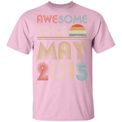 Awesome Since May 2015 Vintage 6th Birthday Gifts Youth-Youth Shirt-Youth T-Shirt-Light Pink