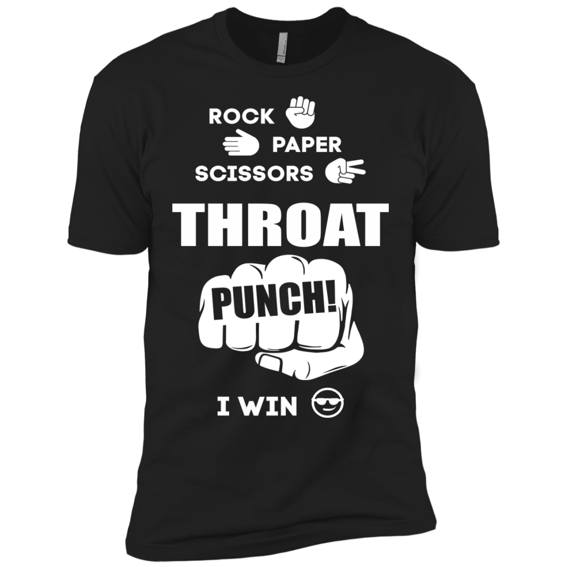 Throat Punch - I Win-T-Shirt & Hoodie-Premium T-Shirt-Black