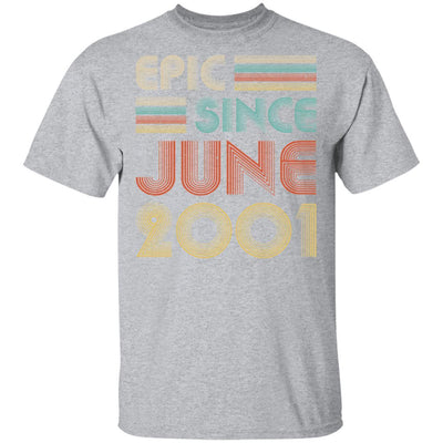 Epic Since June 2001 Vintage 20th Birthday Gifts-T-Shirt & Hoodie-Classic T-Shirt-Sport Grey