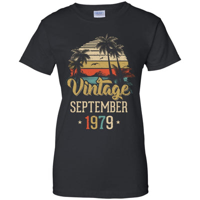 Retro Classic Vintage September 1979 42th Birthday Gift-T-Shirt & Hoodie-Women's T-Shirt-Black