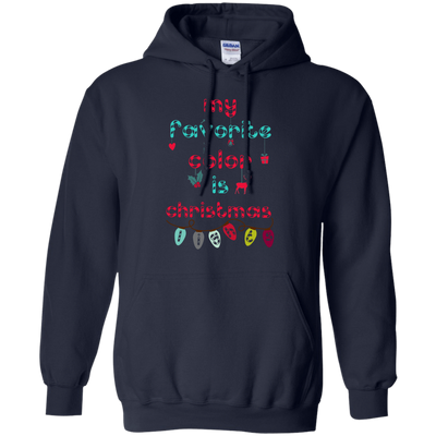 My Favorite Color Is Christmas Light-T-Shirt & Hoodie-Pullover Hoodie-Navy