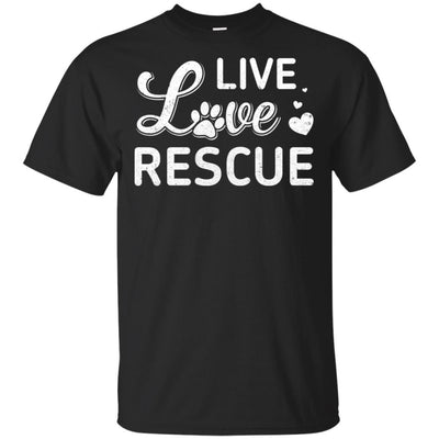 Live Love Rescue Angels Among Us Animal Rescue-T-Shirt & Hoodie-Classic T-Shirt-Black