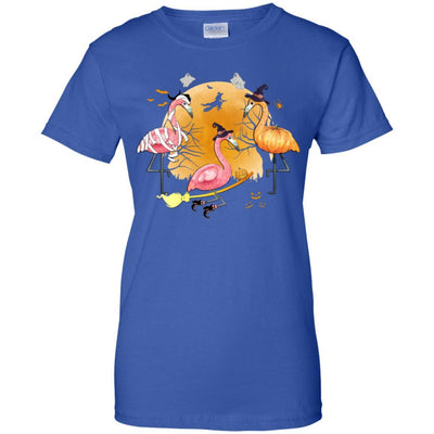 Flamingo Lover Funny Pumpkin Halloween Party-T-Shirt & Hoodie-Women's T-Shirt-Royal
