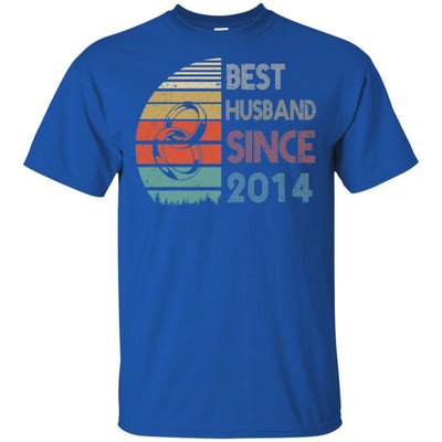 7th Wedding Anniversary Gifts Best Husband Since 2014-T-Shirt & Hoodie-Classic T-Shirt-Royal