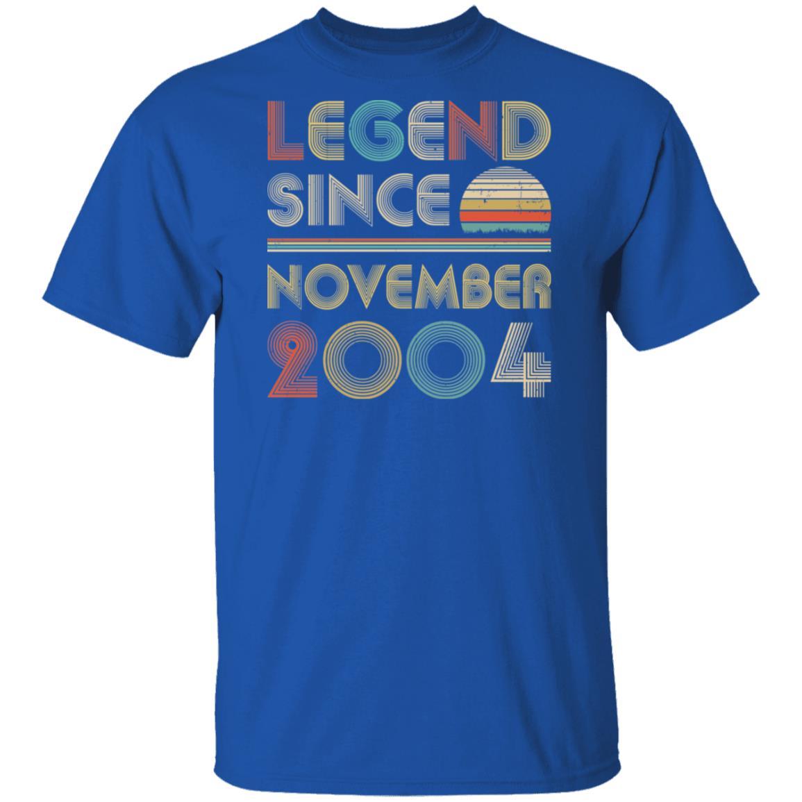 Legend Since November 2004 Vintage 17th Birthday Gifts-T-Shirt & Hoodie-Classic T-Shirt-Royal