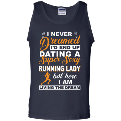I'd End Up Dating A Super Sexy Running Lady-T-Shirt & Hoodie-Unisex Tank-Navy