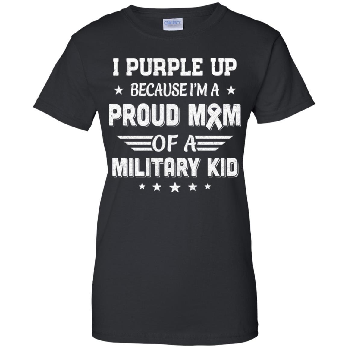 I Purple Up Proud Mom Of A Military Kid Child
