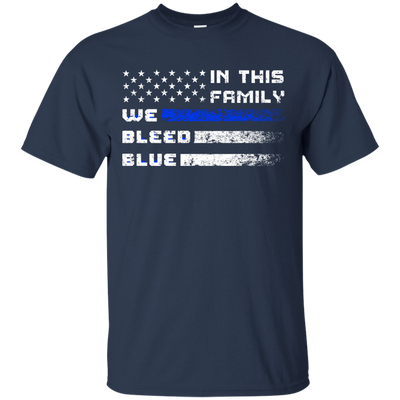 We Bleed Blue-T-Shirt & Hoodie-Classic T-Shirt-Navy