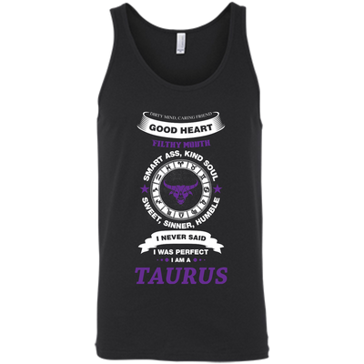 I Never Said I Was Perfect I Am A TAURUS-T-Shirt & Hoodie-Unisex Tank-Black