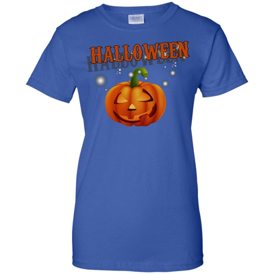 Glowing Pumpkin Cool Halloween-T-Shirt & Hoodie-Women's T-Shirt-Royal