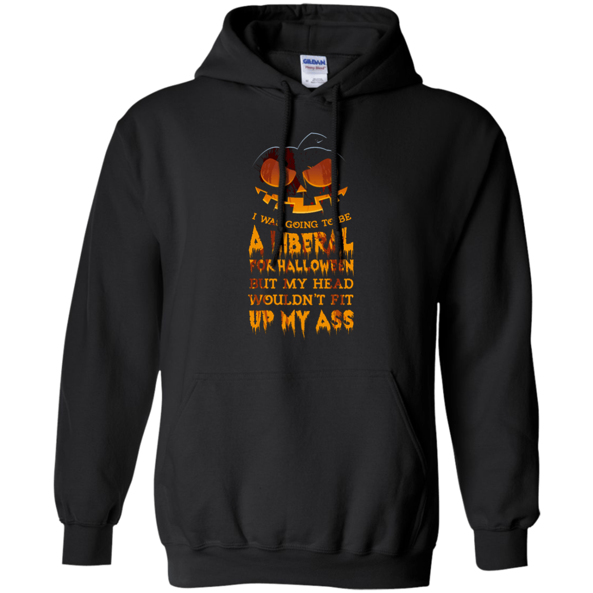I Was Going to be a Liberal for Halloween-T-Shirt & Hoodie-Pullover Hoodie-Black