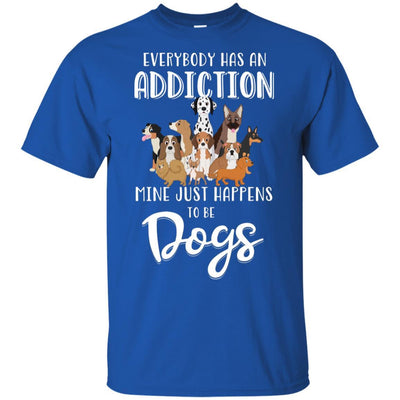 Everybody Has An Addiction Mine Just Happens To Be Dogs-T-Shirt & Tank Top-Classic T-Shirt-Royal