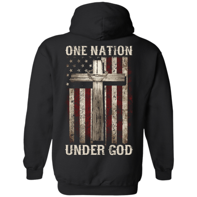 One Nation Under God-T-Shirt & Hoodie-Pullover Hoodie-Black