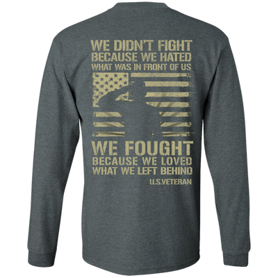 US Veteran Affairs-T-Shirt & Hoodie-Long Sleeve T-Shirt-Dark Heather