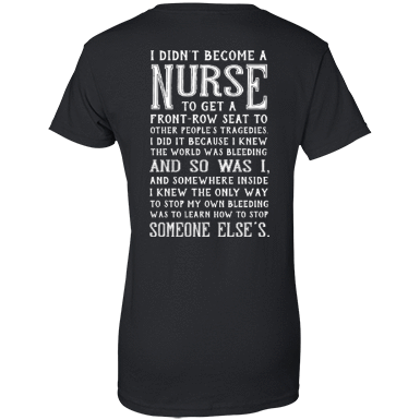 I Didn't Become A Nurse-T-Shirt & Hoodie-Women's T-Shirt-Black