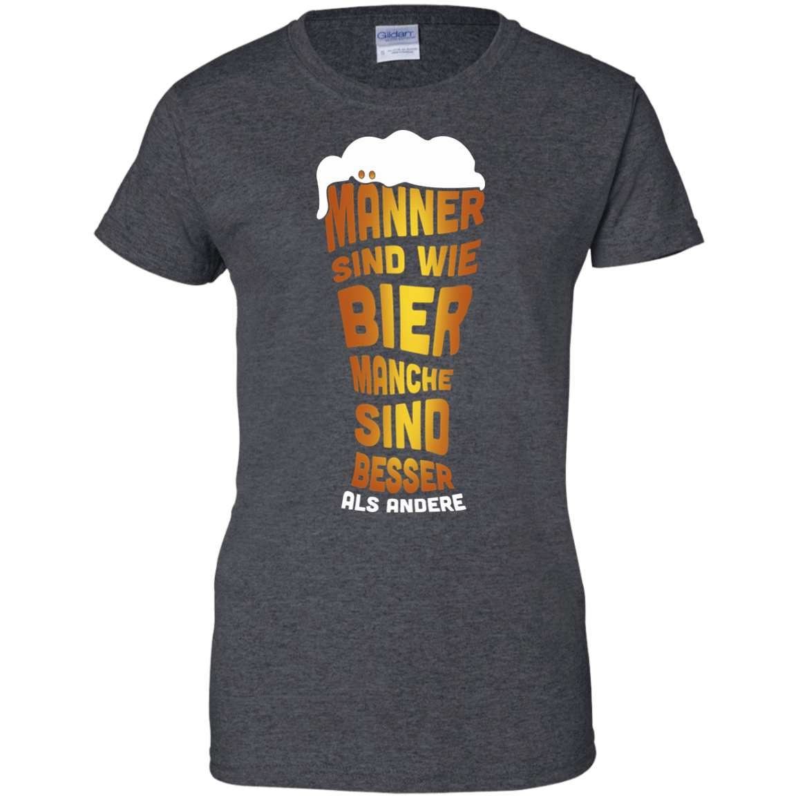 M‚àö¬ßnner Sind Wie Bier Manche Sind Besser Als Andere-T-Shirt & Hoodie-Women's T-Shirt-Dark Heather
