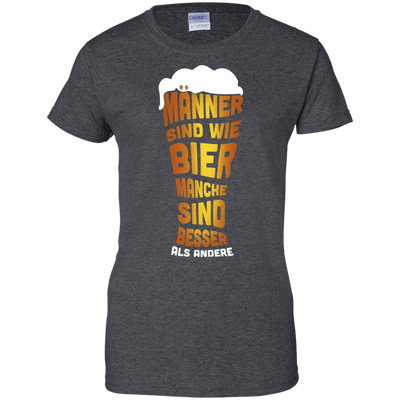 M‚àö¬ßnner Sind Wie Bier Manche Sind Besser Als Andere-T-Shirt & Hoodie-Women's T-Shirt-Dark Heather