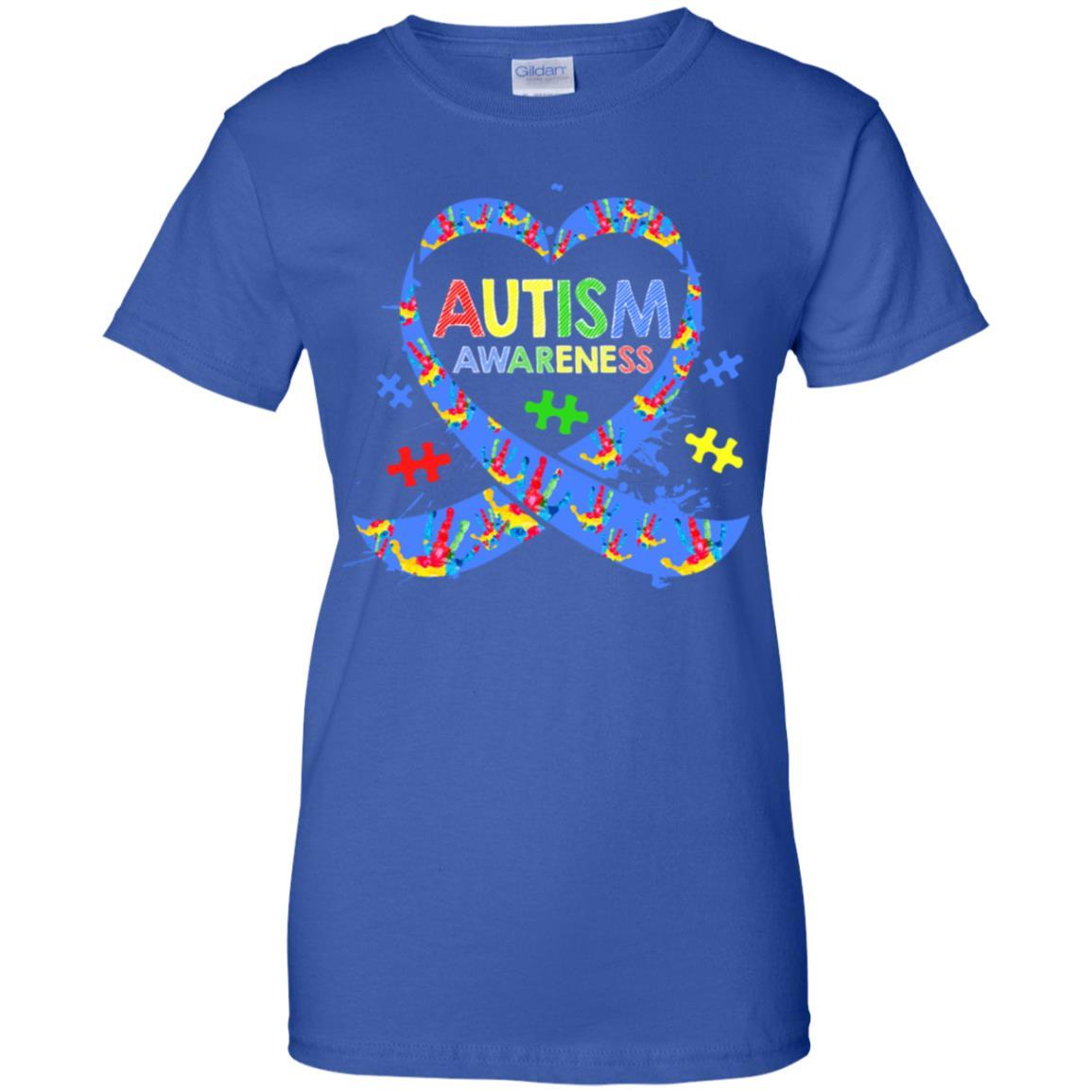 World Autism Awareness 2 April Dad Mom Kid Autism Gift-T-Shirt & Hoodie-Women's T-Shirt-Royal