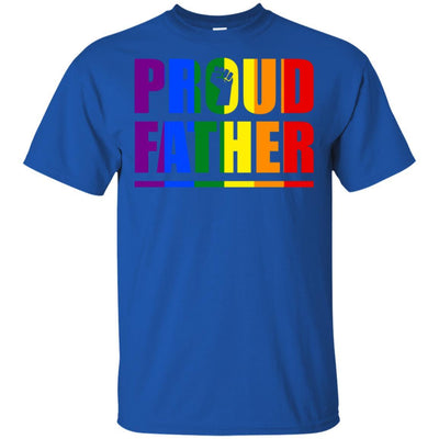 Proud Father Gay Pride Month LGBT-T-Shirt & Hoodie-Classic T-Shirt-Royal