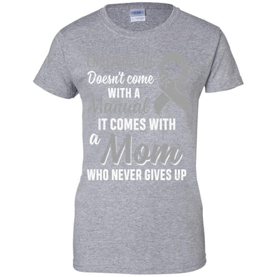 Encephalitis Awareness Mom Warrior Gifts-T-Shirt & Hoodie-Women's T-Shirt-Sport Grey