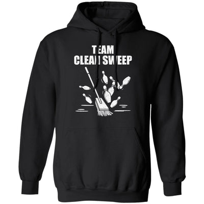 Funny Clean Sweep Bowling-T-Shirt & Hoodie-Pullover Hoodie-Black