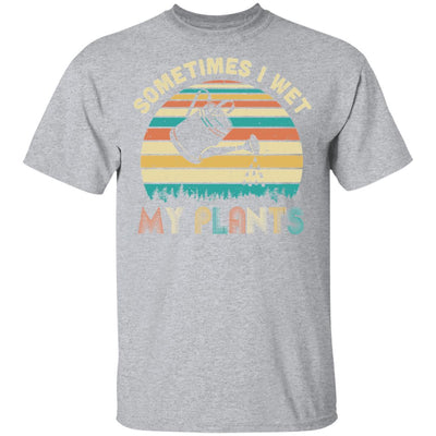 Vintage Sometimes I Wet My Plants Funny Gardening-T-Shirt & Hoodie-Classic T-Shirt-Sport Grey