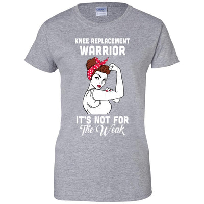 Knee Replacement Warrior Gift For Women-T-Shirt & Hoodie-Women's T-Shirt-Sport Grey
