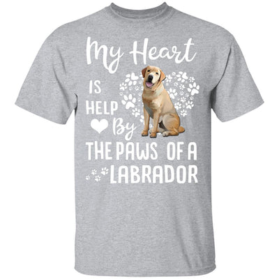 My Heart Is Held By The Paws Of A Labrador Lover-T-Shirt & Hoodie-Classic T-Shirt-Sport Grey