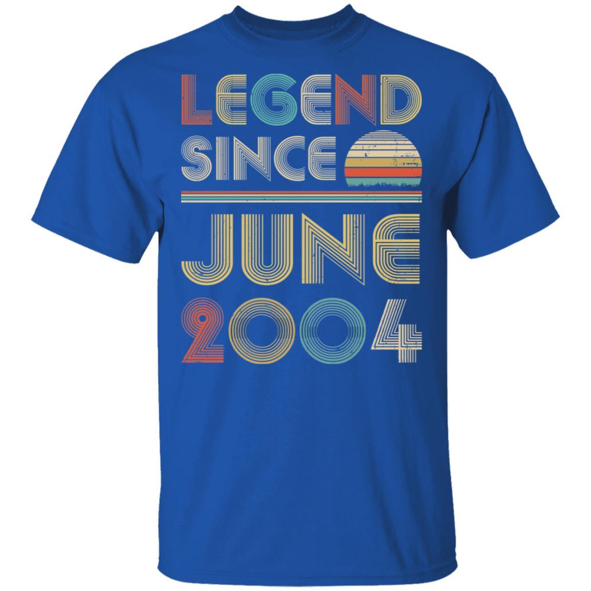 Legend Since June 2004 Vintage 17th Birthday Gifts-T-Shirt & Hoodie-Classic T-Shirt-Royal
