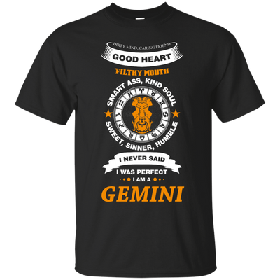 I Never Said I Was Perfect I Am A GEMINI-T-Shirt & Hoodie-Classic T-Shirt-Black