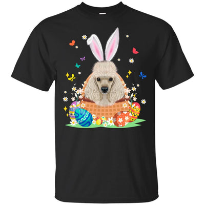 Poodle Bunny Hat Rabbit Easter Eggs-T-Shirt & Hoodie-Classic T-Shirt-Black
