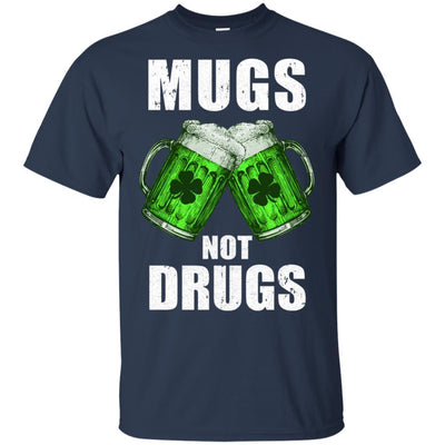 Vintage Mugs Not Drugs St Patrick Day Gift-T-Shirt & Hoodie-Classic T-Shirt-Navy
