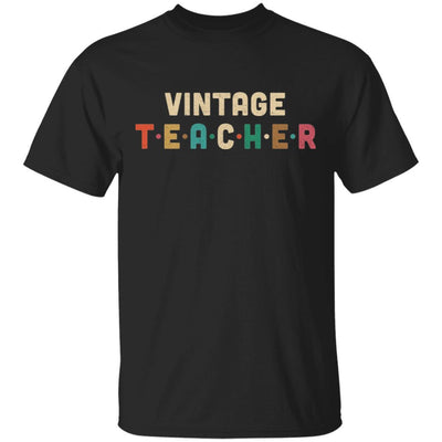Vintage Retro Teacher Back To School Gifts-T-Shirt & Hoodie-Classic T-Shirt-Black