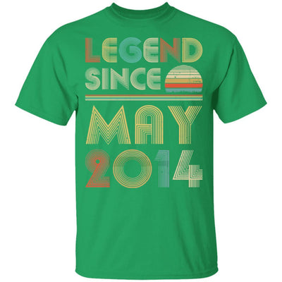Legend Since May 2014 Vintage 7th Birthday Gifts Youth-Youth Shirt-Youth T-Shirt-Irish Green