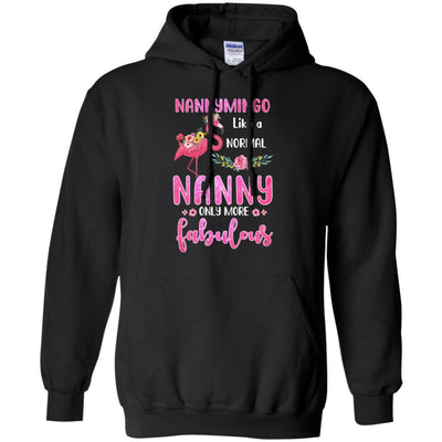 Nannymingo Like A Normal Nanny Only More Fabulous Mom-T-Shirt & Hoodie-Pullover Hoodie-Black