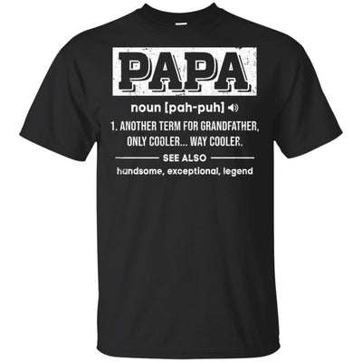 Papa Gifts Grandpa Definition Fathers Day-T-Shirt & Hoodie-Classic T-Shirt-Black