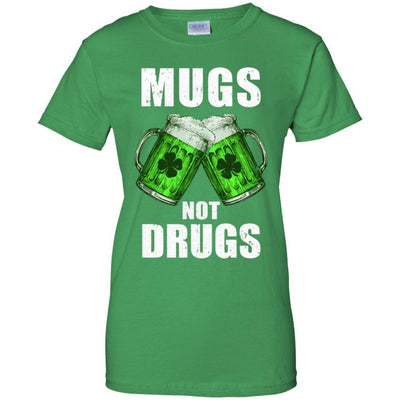 Vintage Mugs Not Drugs St Patrick Day Gift-T-Shirt & Hoodie-Women's T-Shirt-Irish Green