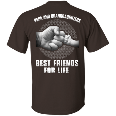 Papa And Granddaughters Best Friends For Life-T-Shirt & Hoodie-Classic T-Shirt-Dark Chocolate