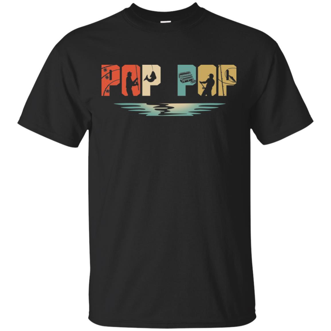 Vintage Fishing Pop Pop Father's Day Gift-T-Shirt & Hoodie-Classic T-Shirt-Black