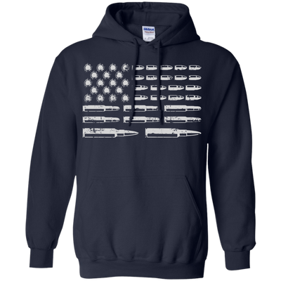 Rifle American Flag Gun Rights-T-Shirt & Hoodie-Pullover Hoodie-Navy