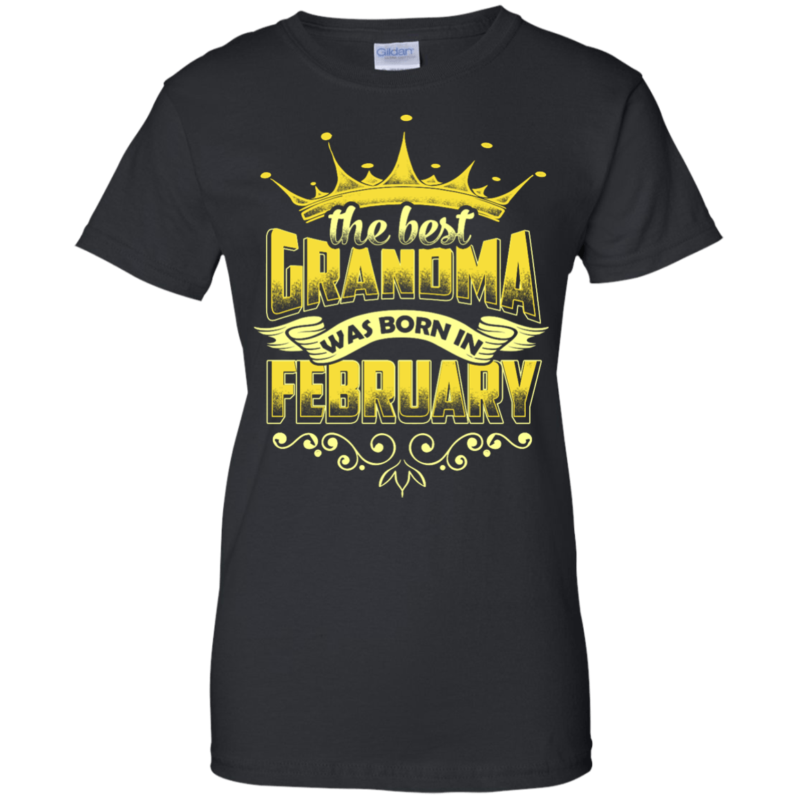 The Best Grandma Was Born In February-T-Shirt & Hoodie-Women's T-Shirt-Black