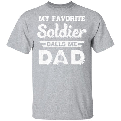 My Favorite Soldier Calls Me Dad Fathers Day Gifts-T-Shirt & Hoodie-Classic T-Shirt-Sport Grey