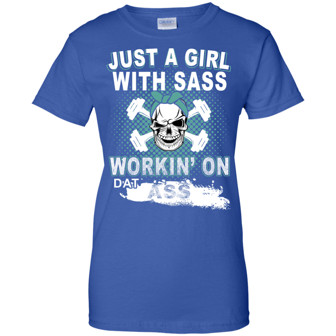 JUST A GIRL WITH SASS-T-Shirt & Hoodie-Women's T-Shirt-Royal