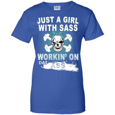 JUST A GIRL WITH SASS-T-Shirt & Hoodie-Women's T-Shirt-Royal