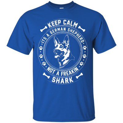 Keep Calm It's A German Shepherd Not A Freaking Shark-T-Shirt & Hoodie-Classic T-Shirt-Royal