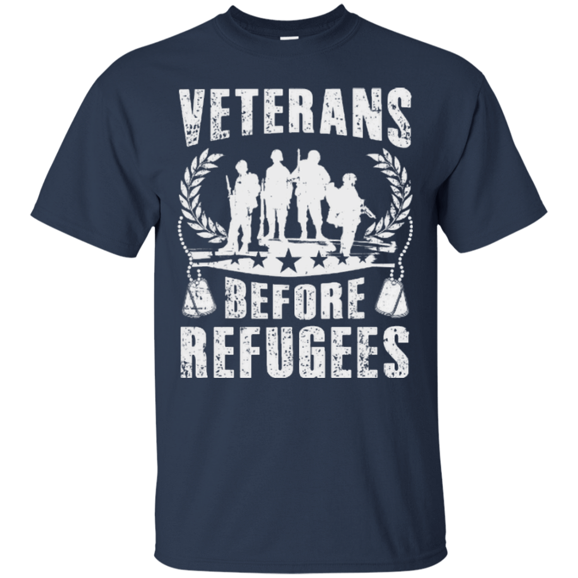 VETERANS BEFORE REFUGEES-T-Shirt & Hoodie-Classic T-Shirt-Navy