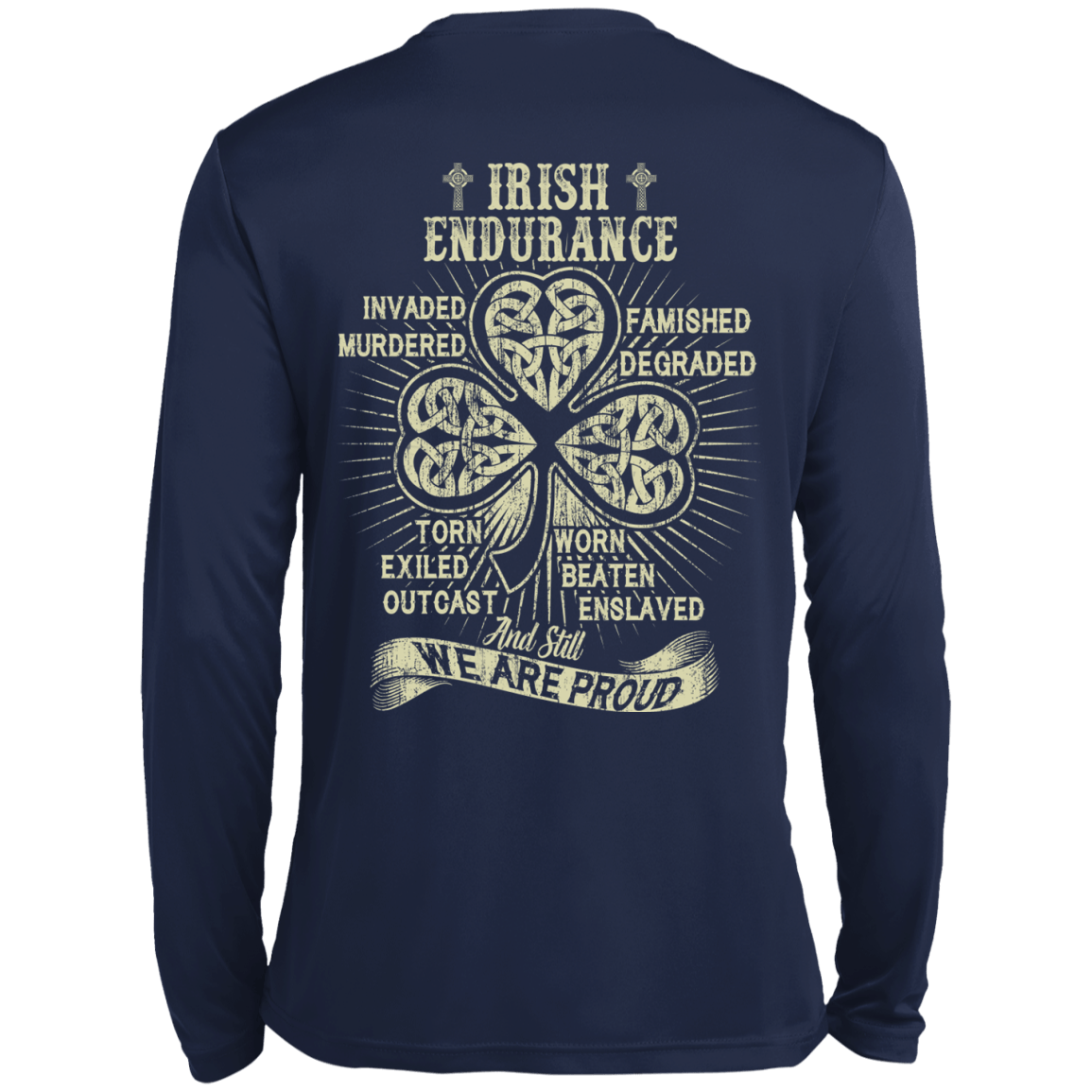 IRISH ENDURANCE-T-Shirt & Hoodie-Long Sleeve T-Shirt-Navy