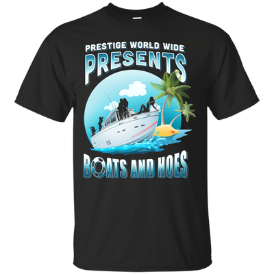Prestige Worldwide Present Boats And Hoes-T-Shirt & Hoodie-Classic T-Shirt-Black